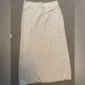 Banana republic factory off white knit skirt long size small brand new